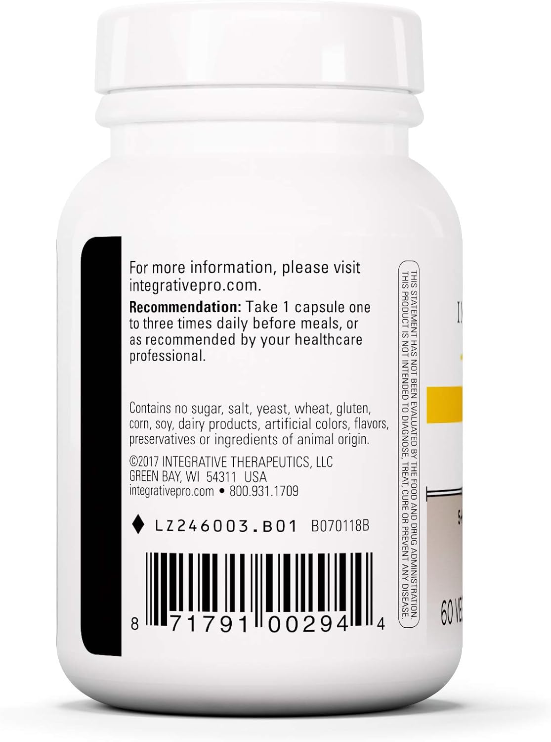 Integrative Therapeutics - 5-HTP (5-Hydroxytryptophan) - Helps With Depression and Anxiety; Supports Sleep and Positive Outlook - 60 Veg Capsules