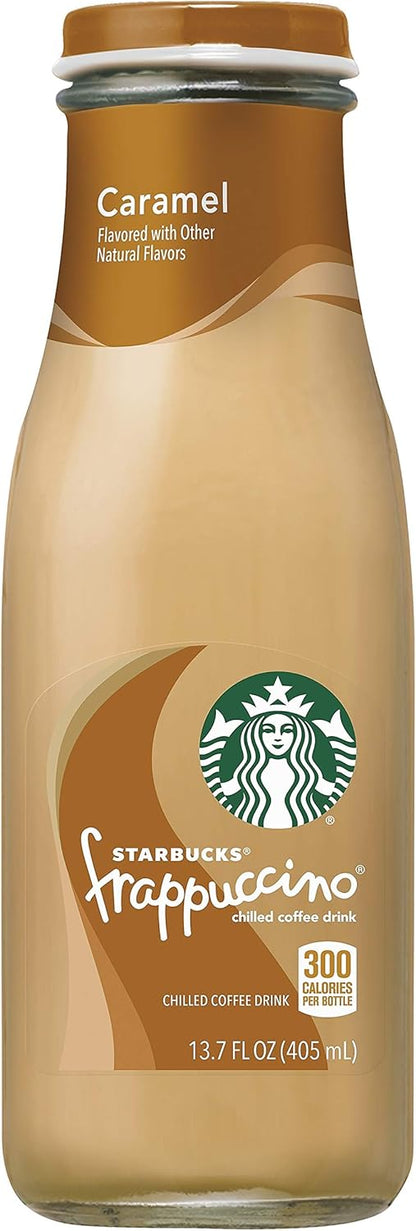 Starbucks Frappuccino Coffee Drink, Caramel, 13.7 fl oz Bottles (12 Pack)