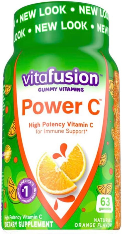 Vitafusion | Power C - High Potency Vitamin C, Orange Flavor - (63) Gummies