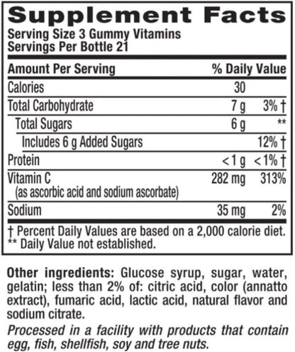 Vitafusion | Power C - High Potency Vitamin C, Orange Flavor - (63) Gummies