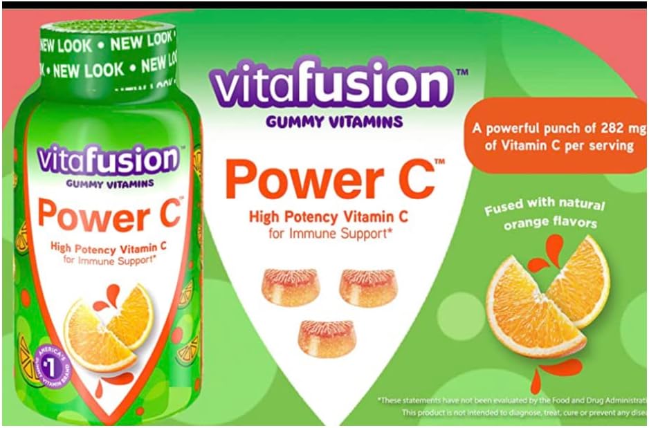 Vitafusion | Power C - High Potency Vitamin C, Orange Flavor - (63) Gummies